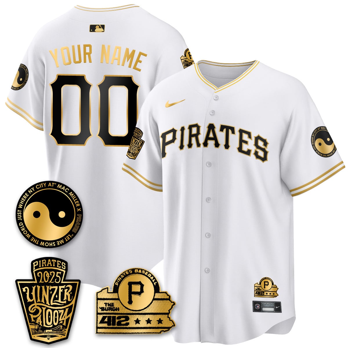 Pittsburgh Pirates Yinzerpalooza 2025 Limited Custom Jersey - All Stitched