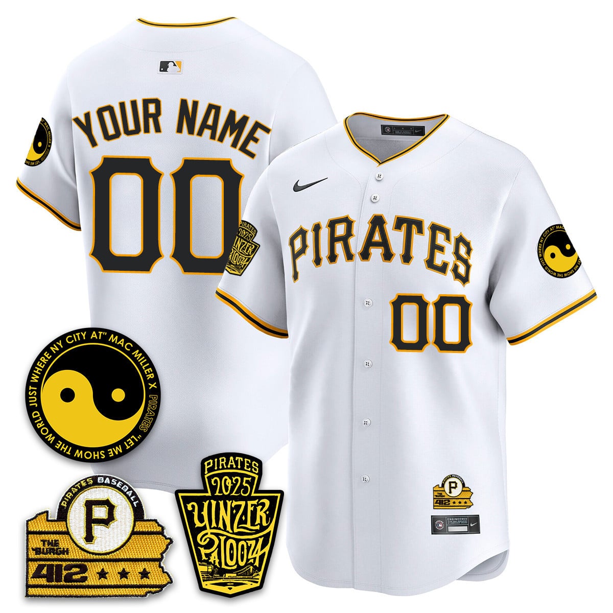 Pittsburgh Pirates Yinzerpalooza 2025 Limited Custom Jersey - All Stitched