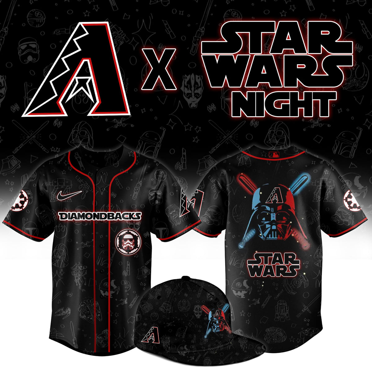 Arizona Diamondbacks Star Wars Night Limited Jersey