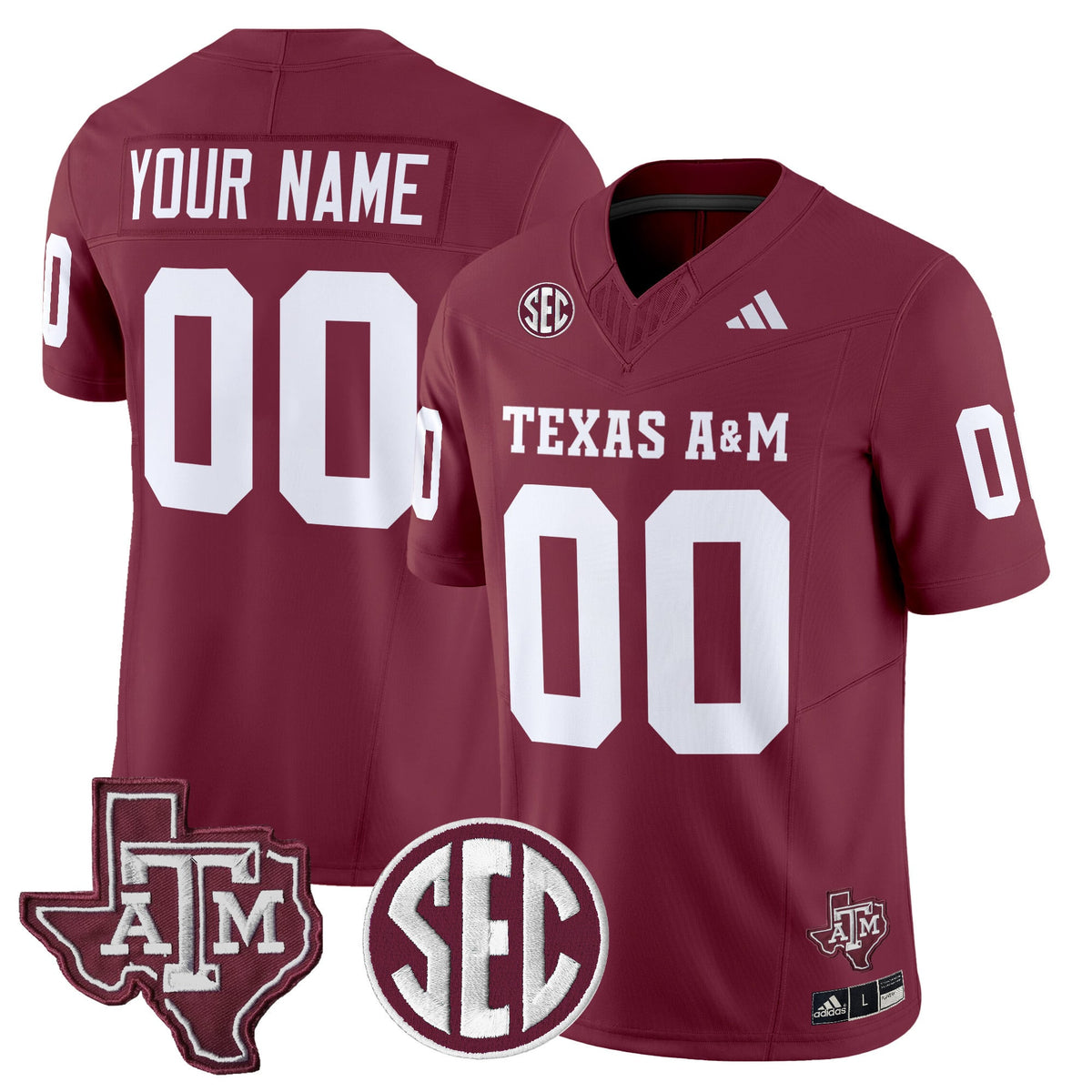 Texas A&M Aggies 2025 Vapor Limited Custom Jersey - All Stitched
