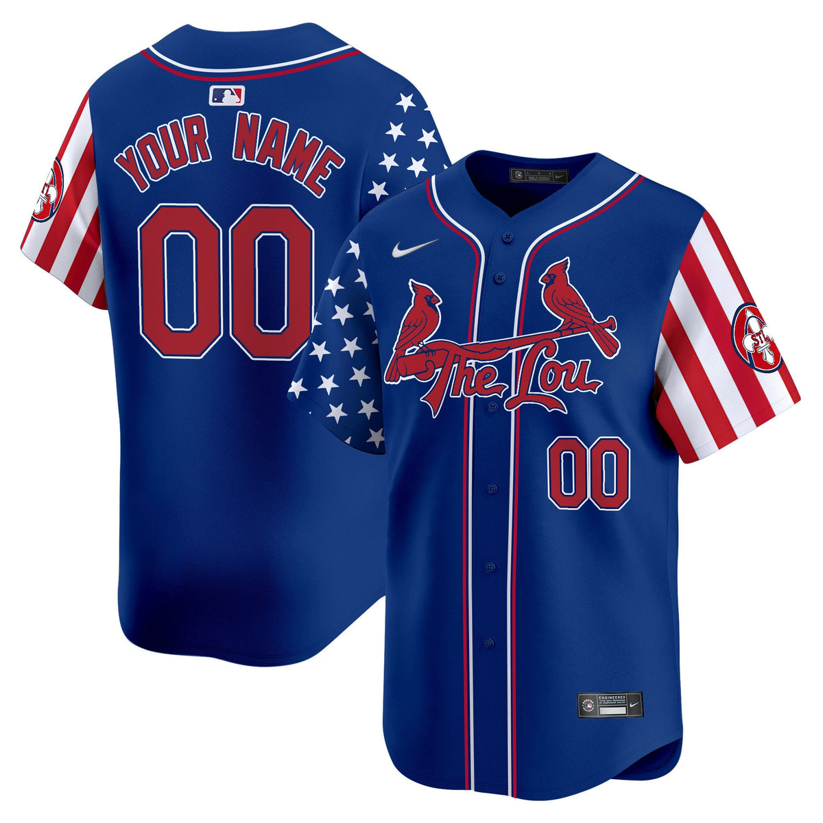 St. Louis Cardinals 2025 Memorial Day Vapor Premier Limited Custom Jersey - All Stitched