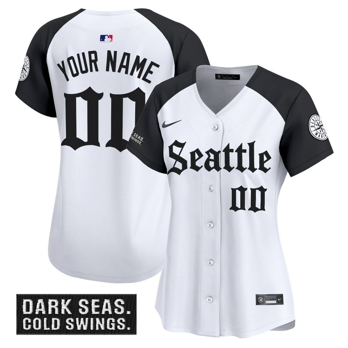 Seattle Mariners 'Deep Sea Gothic Edition' Vapor Premier Limited Custom Jersey - All Stitched