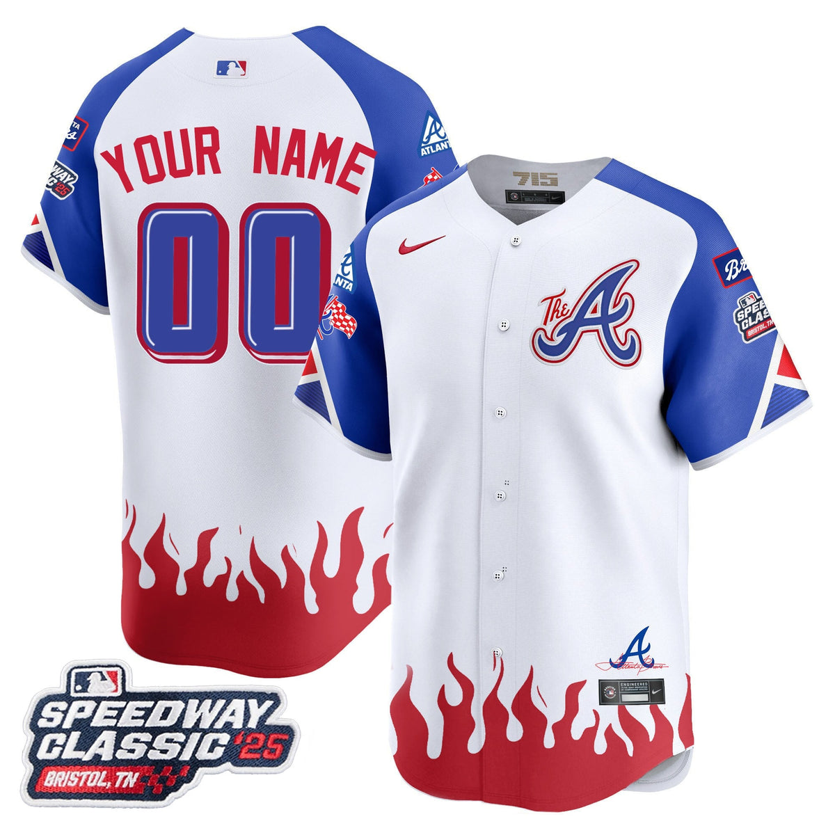 Atlanta Braves 2025 Speedway Classic Limited Custom Jersey V2 - All Stitched