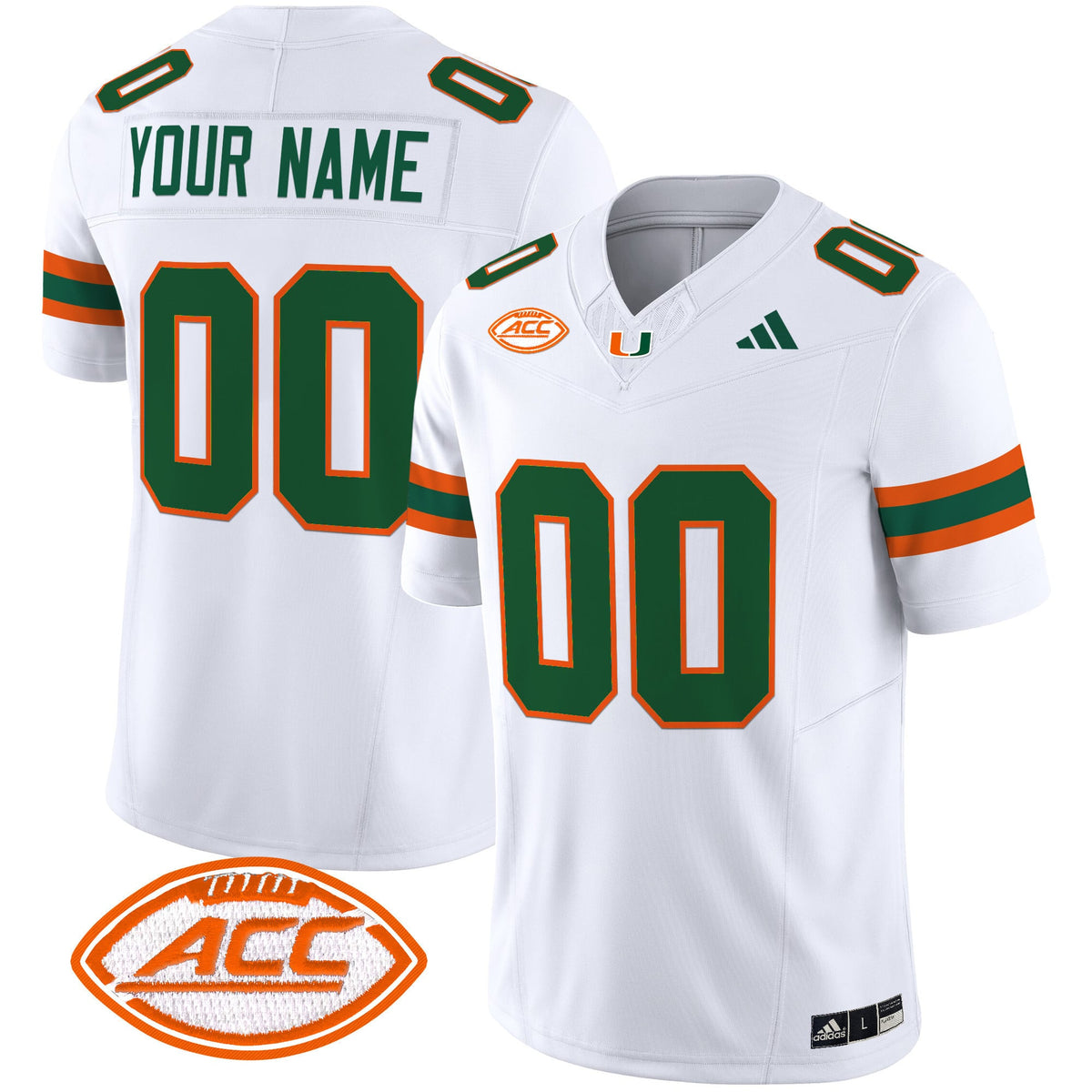 Miami Hurricanes 2025 Vapor Limited Custom Jersey - All Stitched