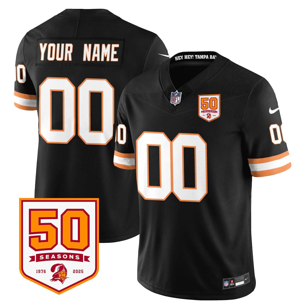 Tampa Bay Buccaneers '76 Vapor Limited Custom Jersey - All Stitched