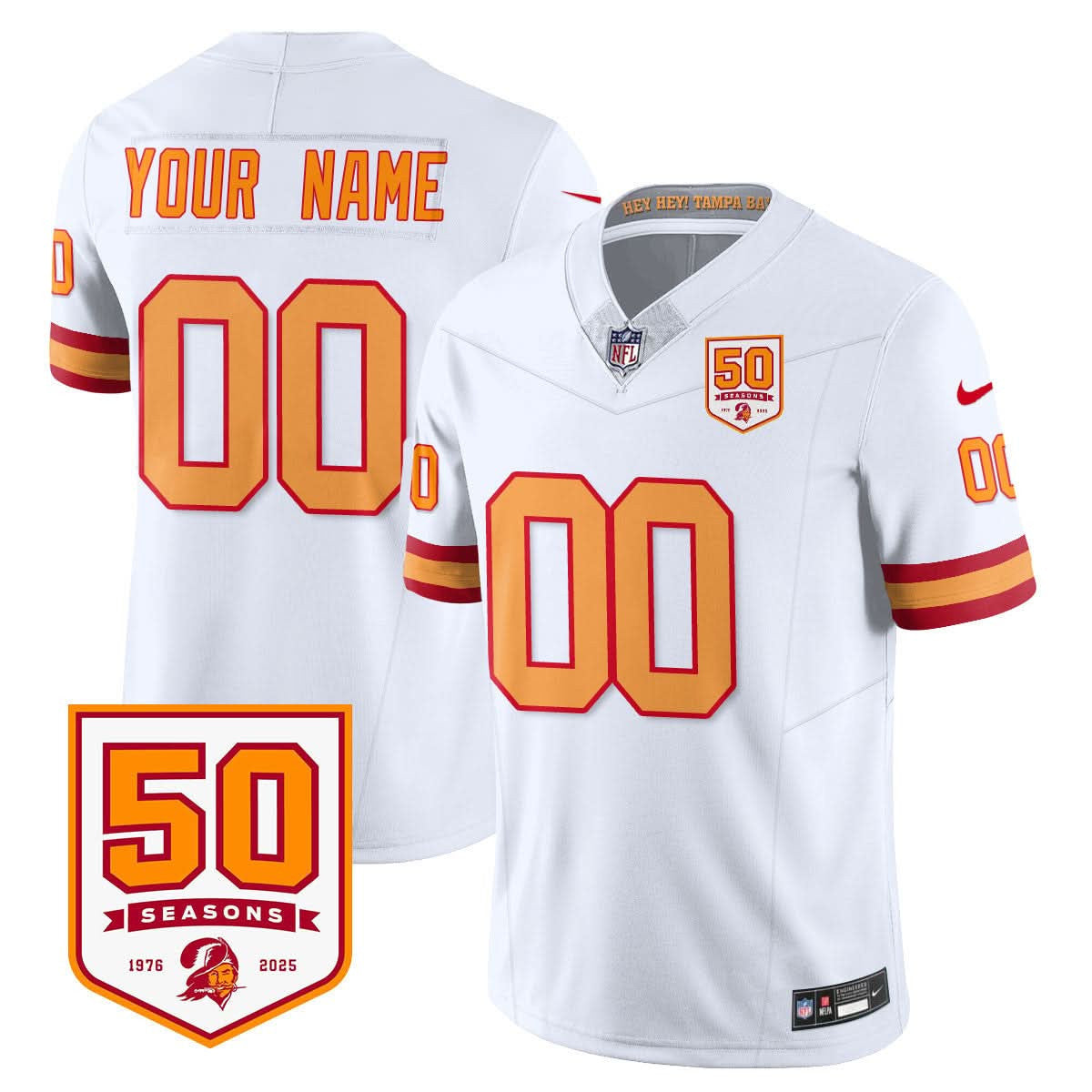 Tampa Bay Buccaneers '76 Vapor Limited Custom Jersey - All Stitched