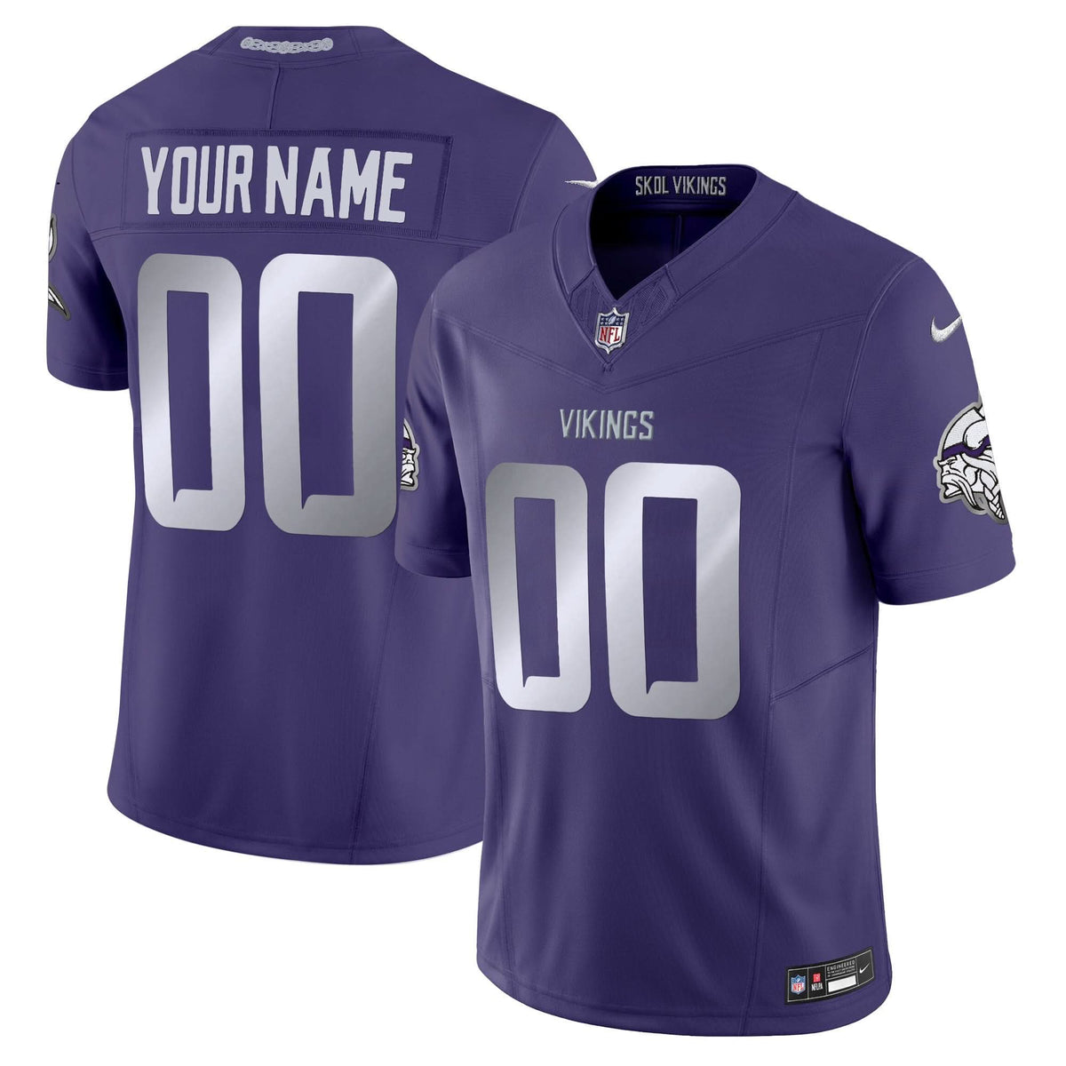 Minnesota Vikings 2024 Winter Warrior Vapor Limited Custom Jersey - All Stitched