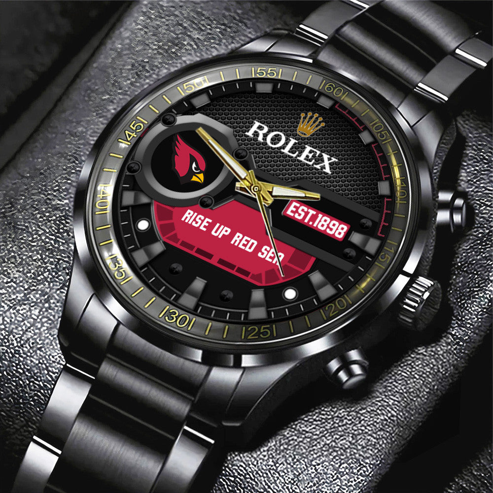 Arizona Cardinals x Rolex Black Stainless Steel Watch