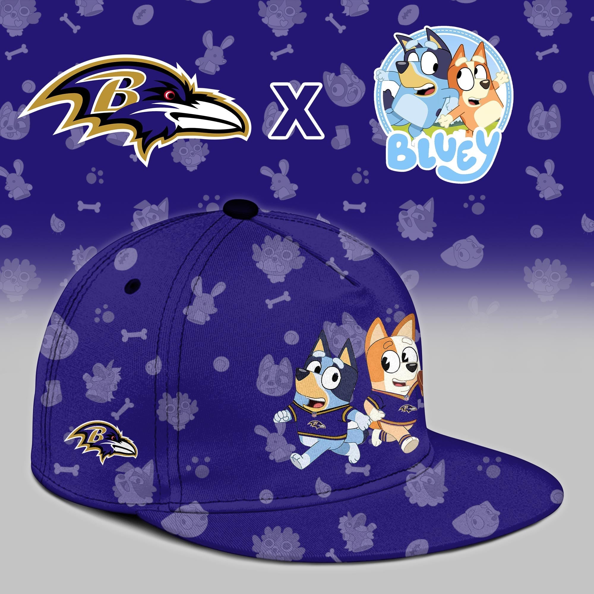 B.Ravens x Bluey Night Limited Jersey