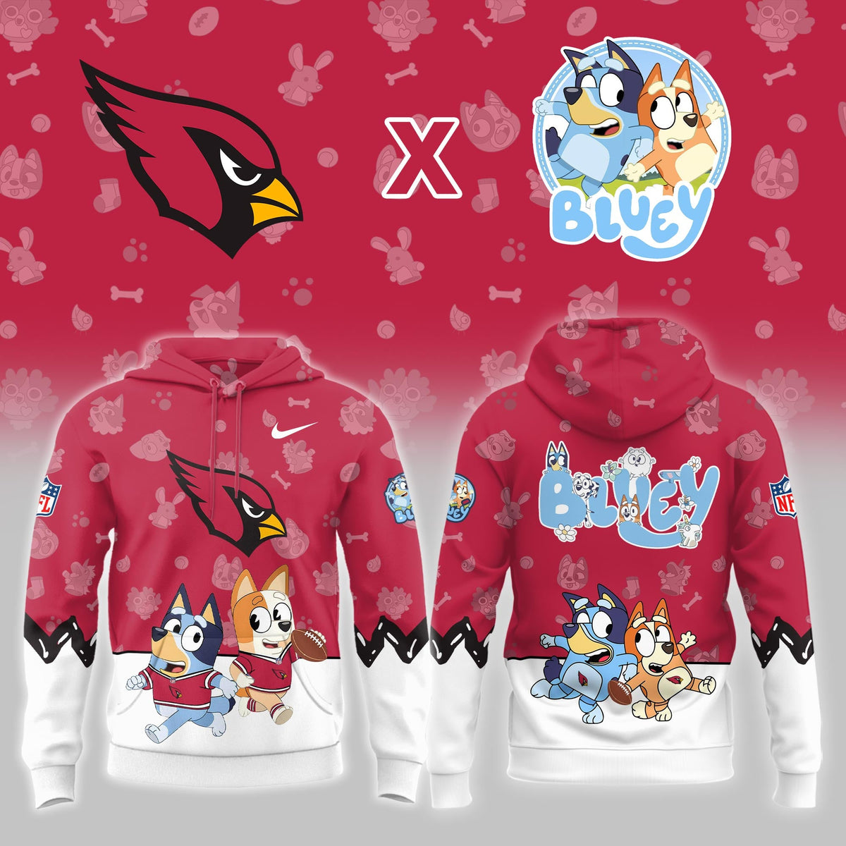 A.Cardinals x Bluey Night Limited Hoodie